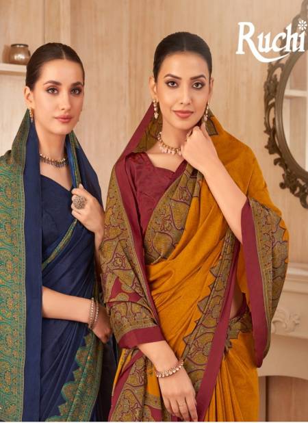 Vivanta Silk 38 By Ruchi Silk Crepe Printed Sarees Wholesale Shop In Surat