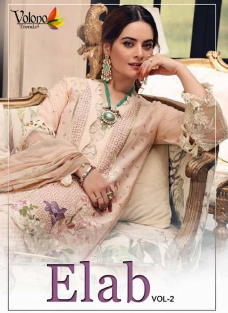 Volono Elab 2 Designer Festive Wear Cotton Embroidered Pakistani Salwar Kameez Collection
