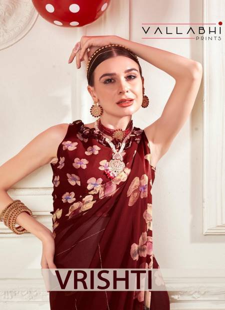 Vrishti By Vallabhi Designer Georgette Sarees Wholesale Clothing Suppliers In India