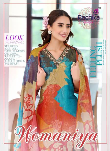 Womaniya Vol 1 By Radhika Schimmer Digital Printed Kurti With Bottom Dupatta Wholesale Online