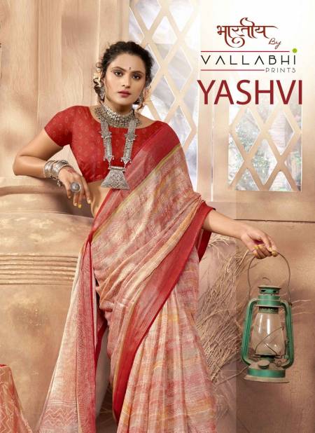 Yashvi By Vallabhi Printed Designer Brasso Sarees Wholesalers In Delhi