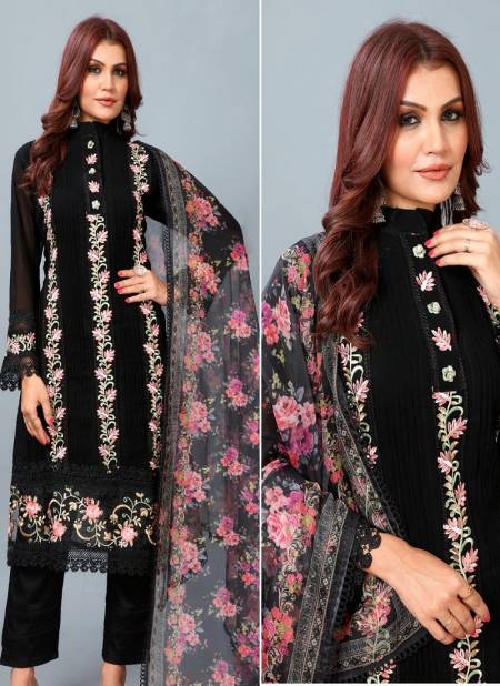 Z 170 Zarqash Embroidery Georgette Pakistani Readymade Suits Wholesale Shop In Surat