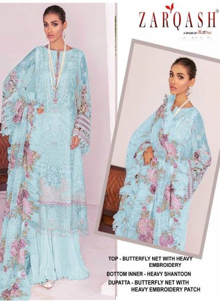 Z 2099 Zarqash Butterfly Net Embroidery Pakistani Suits Wholesale Suppliers In India
