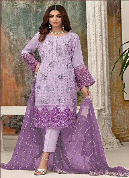 Z 3022C Zarqash Georgette Embroidery Pakistani Suits Wholesale Suppliers In India