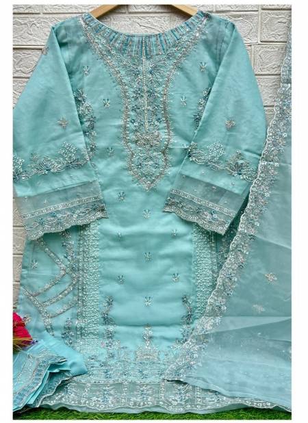 Zaha 10301 A To D Embroidery Organza Pakistani Readymade Suits Wholesale Online