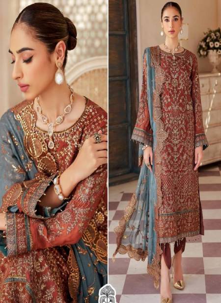 Zaha Emaan Adeel Vol 4 Georgette Pakistani Suits Catalog