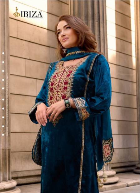 Zairah Vol 2 By Ibiza Viscose Velvet Embroidery Salwar Kameez Wholesale Shop In Surat
