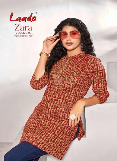 Zara Vol 3 By Laado Summer Regular Wear Cotton Short Ladies Tops Wholesalers In Delhi
