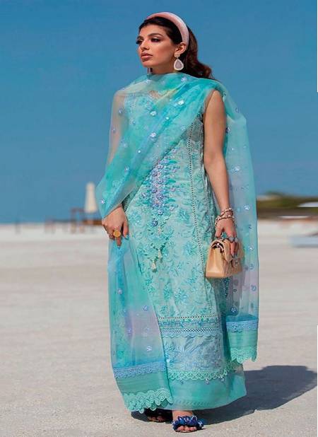 Zarqash Aziz Luxury Lawn Cotton Designer Fancy Wear Pakistani Salwar Suits Collection