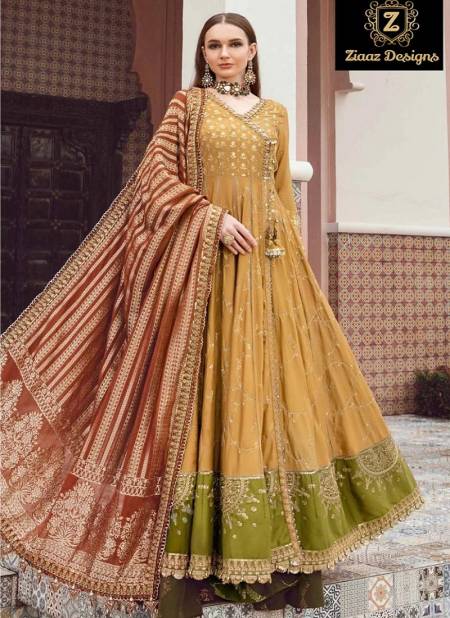 Ziaaz 390 Georgette Embroidery Pakistani Suits Catalog
