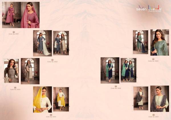 Seven Threads Inaayat Latest Designer Festive Wear Kurti Collection With Gota Work Dupatta 