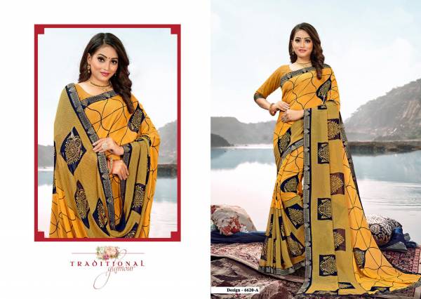 Leena Latest Fancy Regular Casual Wear Georgette Fancy Printed Saree Collection
