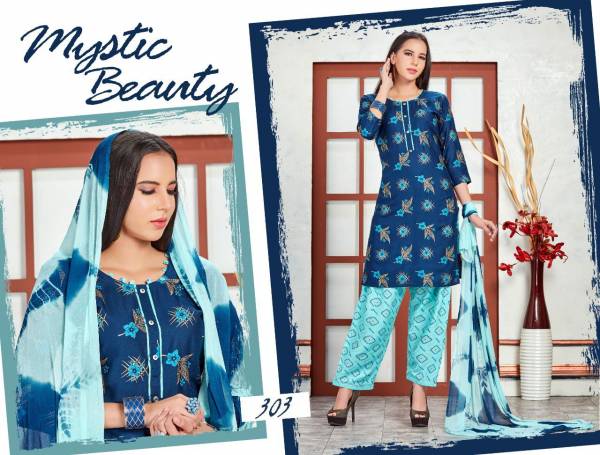 Trendy Sunhaari Latest Designer Resular Wear Rayon Printed Ready Made Salwar Kameez Collection 