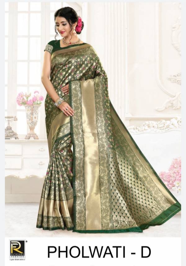 Ronisha Pholwati Latest Exclusive Collection Of Festival Wear Silk Saree  