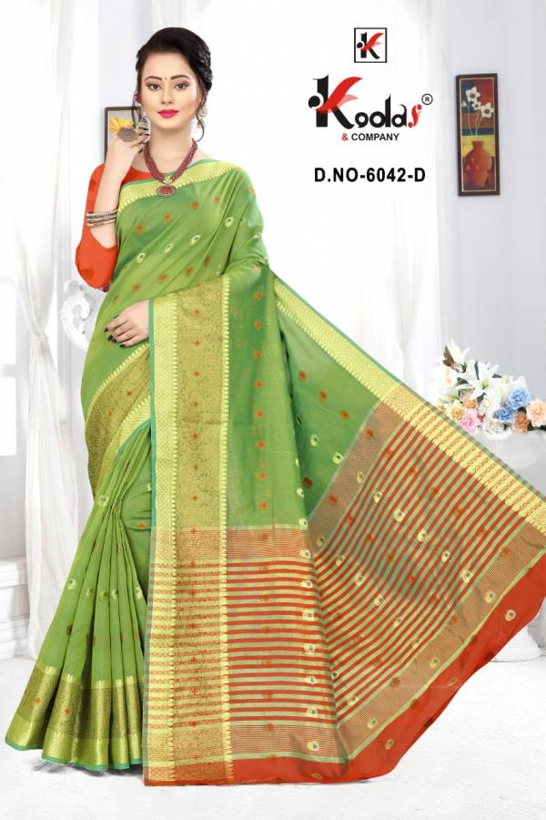 Tripti 6042 Casual Wear Cotton Silk Designer Sarees Collection
