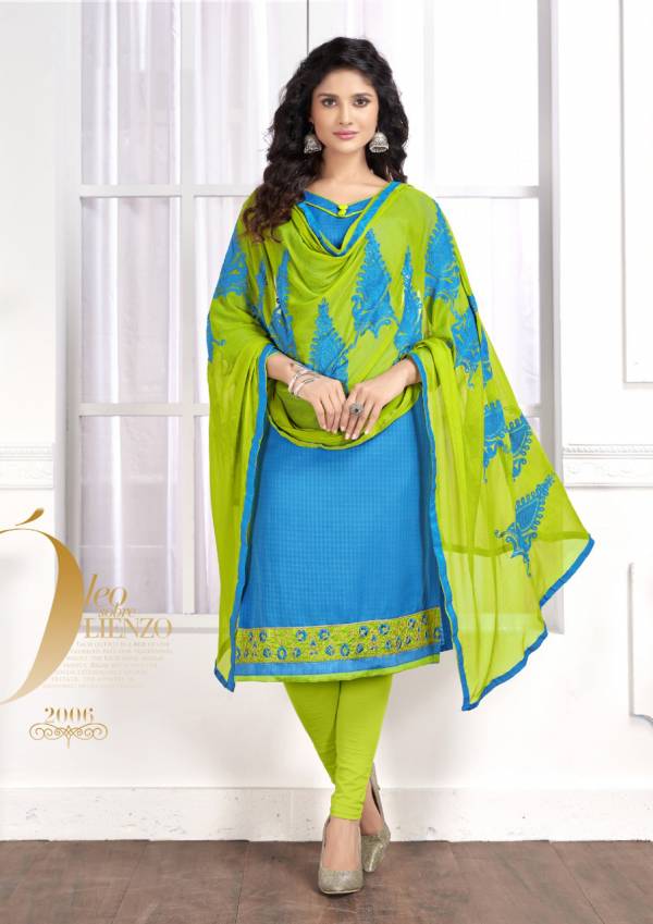 Latest Designer Regular Wear Churidar Dress Material Collection With Nazneen Dupatta