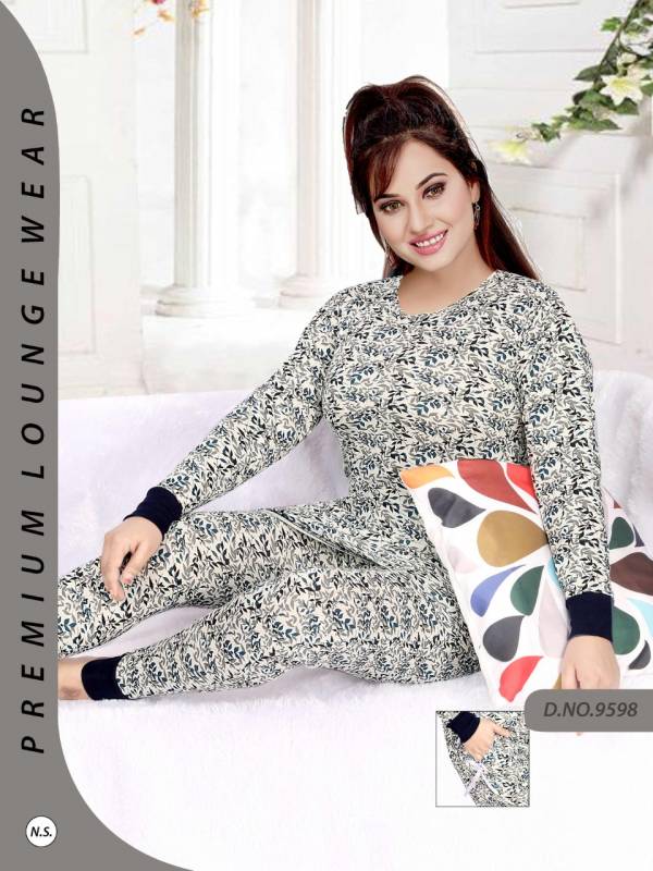 Full Sleeves Night 885 Latest Collection Of Hosiery Night Suits 

