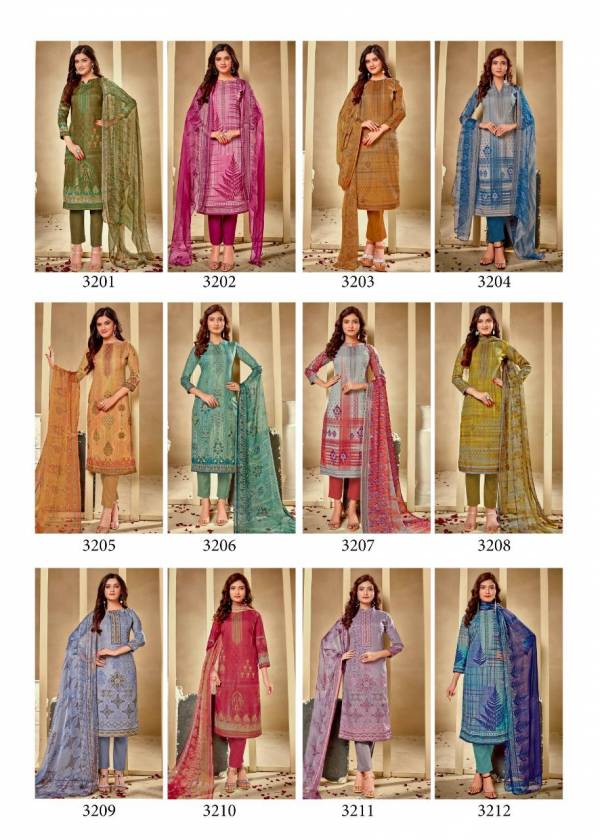 Gori Panjabi Kudi Vol 32 Latest Heavy Cotton Printed Dress Materials With Exquisitely Printed Pure Chiffon Dupatta Collection

