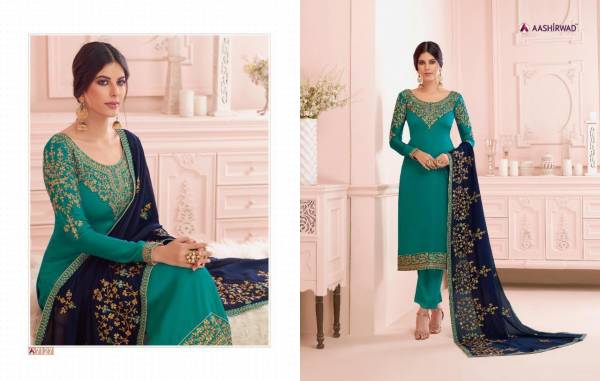 Nirva Latest New Designer Party Wear Wedding Suit With Beautiful Neck Design 