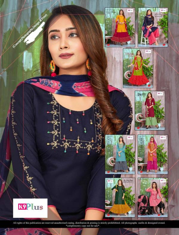 K9 Plus Latest Designer Sharara And Plazzo Suit Collection 
