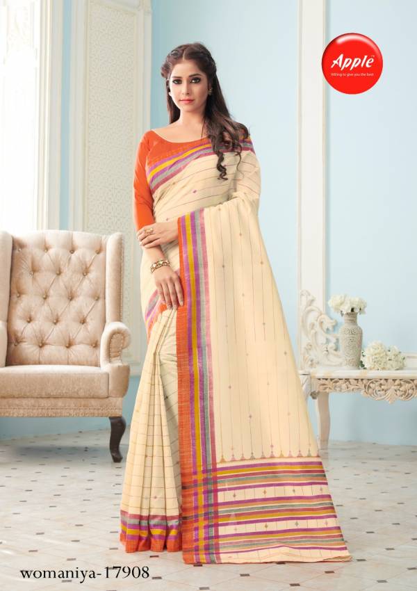 Apple Womaniya Latest Bhagalpuri Silk Casual Wear Decent Look Saree Collection
