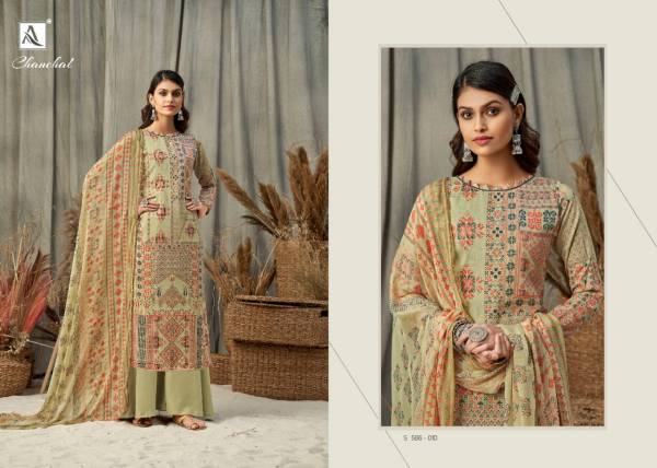 Alok Chanchal Fancy Latest Ethnic Wear Jam Digital Print Designer Dress Material Collection