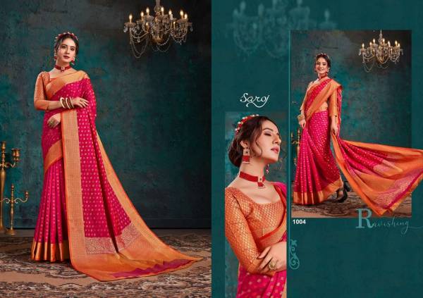 Saroj Aashikee Latest Designer Heavy Festival Wear Cotton Silk Saree Collection 