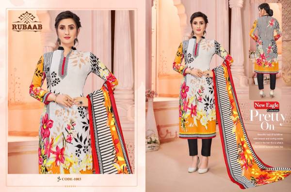 New Eagle Collection Rubaab 1 Casual Daily Wear Karachi Cotton Dress Material Collection