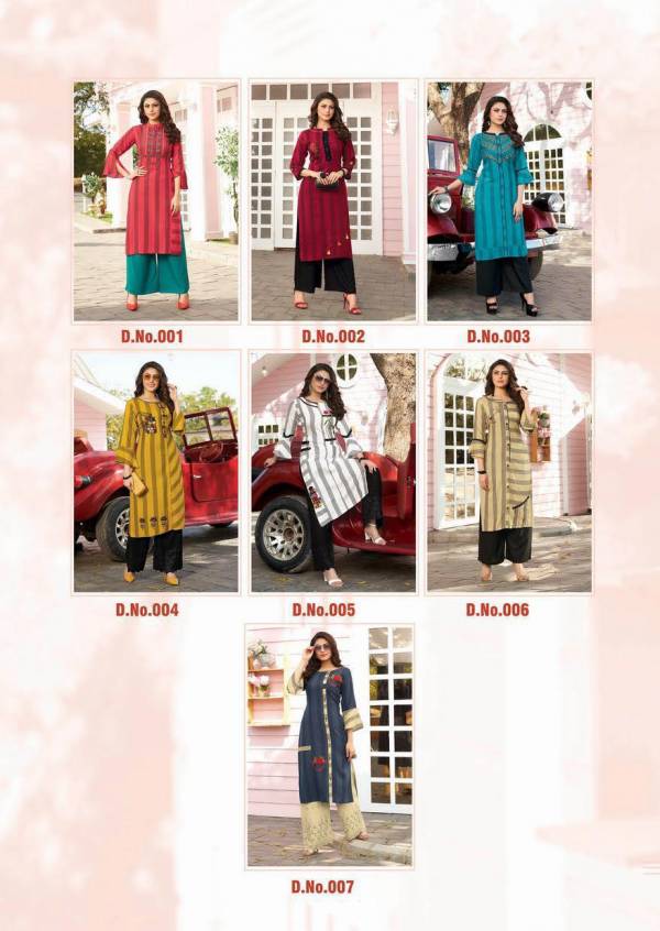 Ikw Stripes 2 Latest Exclusive Designer Casual Wear Kurti Collection