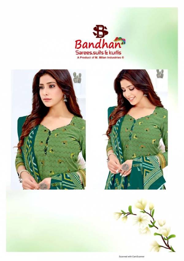 Bandhan Priyalaxmi 5 Latest Printed Casual Wear Pure Cotton Patiyala Suits Readymade Collection
