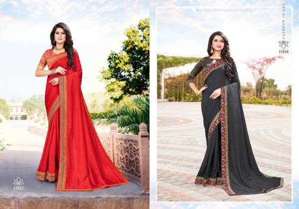 Ronisha Unlimited Festive Wear Art Silk Heavy Border Designer Saree Collection


