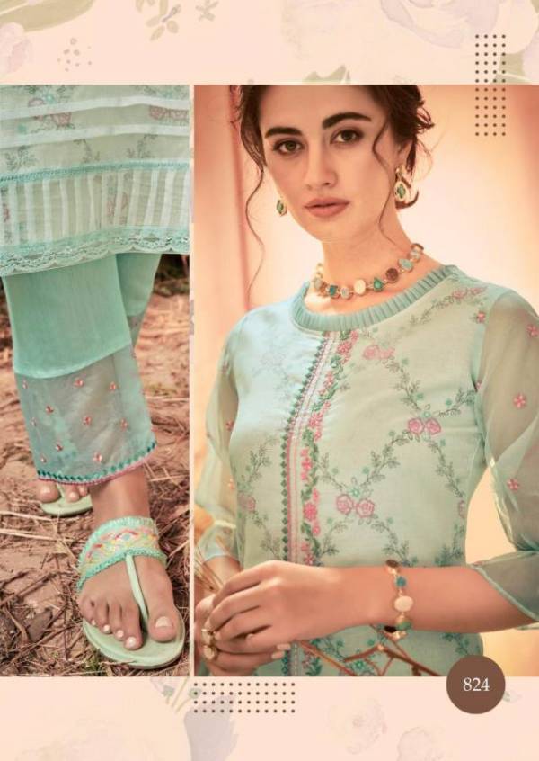 Vink Platinum Latest Stylish Festive Wear Handwork and Embroidery Work Kurtis With Bottom Collection 
