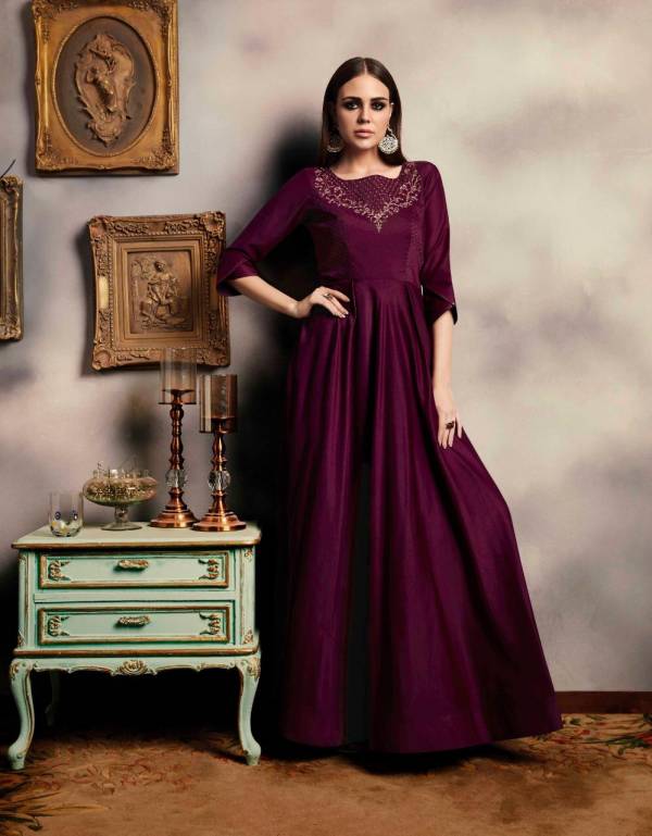Crown - Vol 3 New Designer Heavy Party Wear Viscose Musalin With Value Added Embroidery And Hand Work Kurti Collection