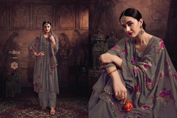 Maisha Sultana 3 Exclusive Collection Of Heavy Wedding Salwar Suit With Heavy Work And Net Dupatta 