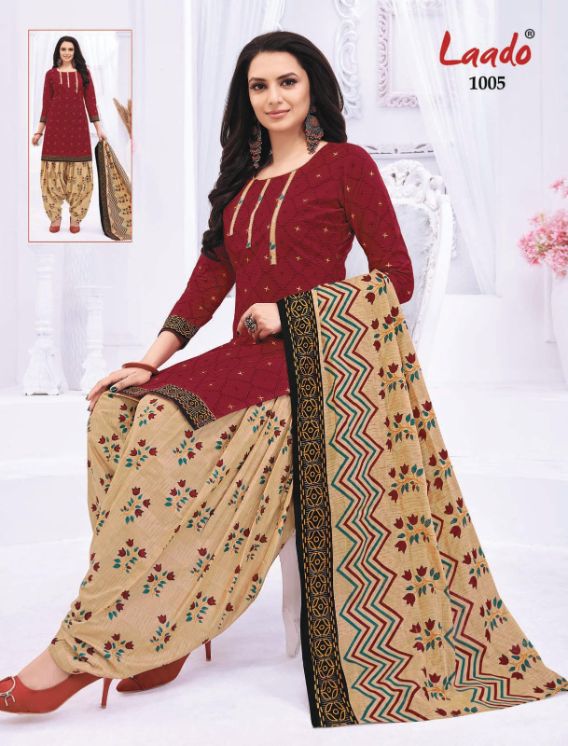 Laado Priti Patiyala 10 Casual Daily Wear Cotton Printed Dress Material Collection