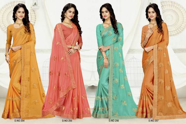 Kalista Mars Latest Designer Festive Wear Party Wear Vichitra Silk Saree Collection