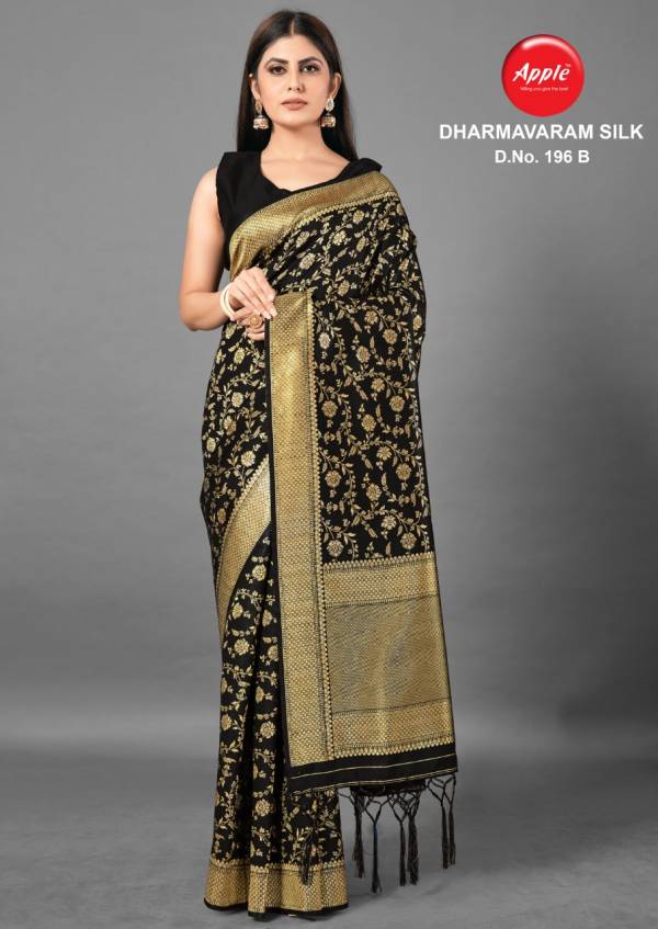Apple Dharmavaram 196 Silk Fancy Festive Wear Saree Collection
