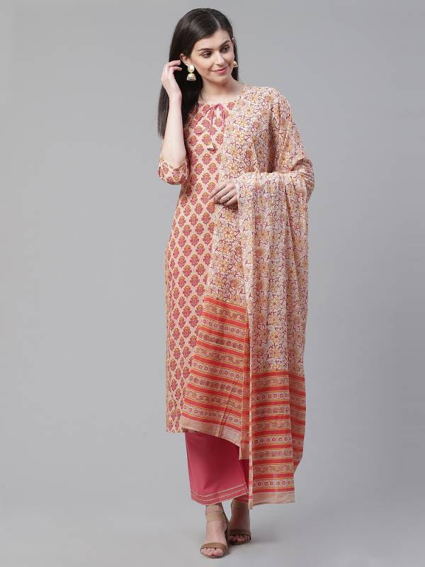 Indo Era Kurta Set 2 Latest Festival Wear Designer Printed Pure Cotton Plazzo Suit Collection 