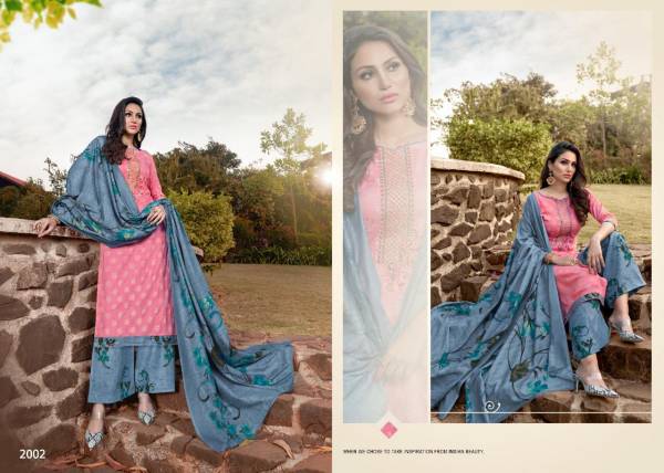 7 Clouds Utsav Pure Zam  Print With Neck Embroidery and Diamond Work Plazzo Salwar Suit Collections