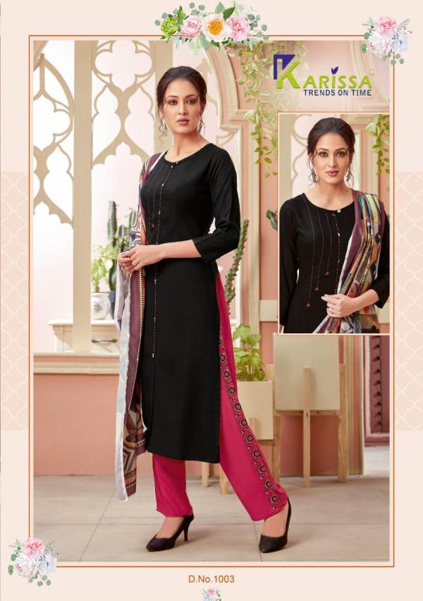 Karissa Vidisha 2 Latest Fancy Ethnic Wear premium muslin Top Bottom With digital print Dupatta Readymade Collection