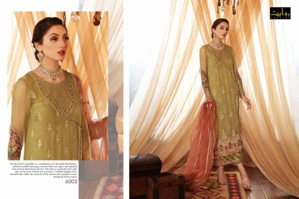 Rawayat Chimmer Vol 2 Latest Designer Faux Georgette With Heavy Embroidery Worked Pakistani Salwar Suits Collection