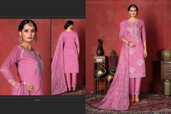 Dwija Rani Heavy Silk Designer Dress Material