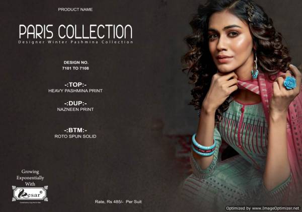 Kesar Paris Collection Designer Latest Pashmina Dress Material 
