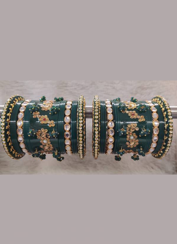 Gorgeous Fancy Bridal  And Party Wear Bangles Collection With Stone Work