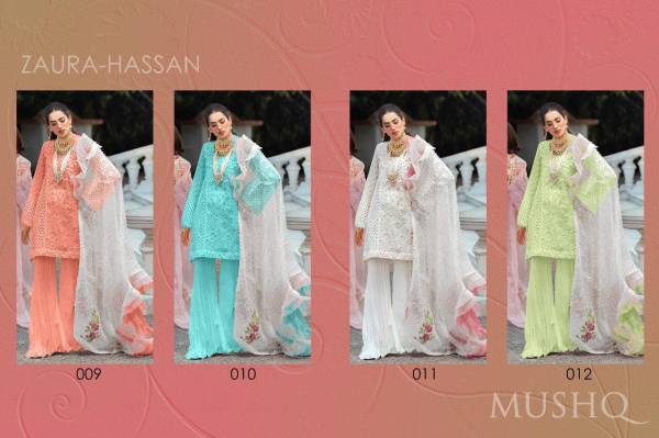 Zaura Hassan Mashq Cambric Cotton with Embroidery Pakistani Designer Salwar Suit Collections