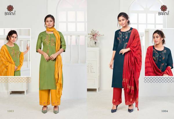 Baanvi Maya 1 Jam Cotton Festive Wear Designer Fancy Ready Made Collection
