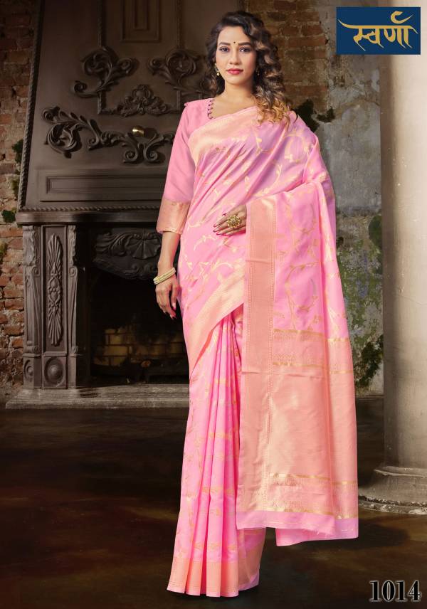 Svarna 3 Fancy Festive Wear Cotton Silk Heavy Latest Saree Collection