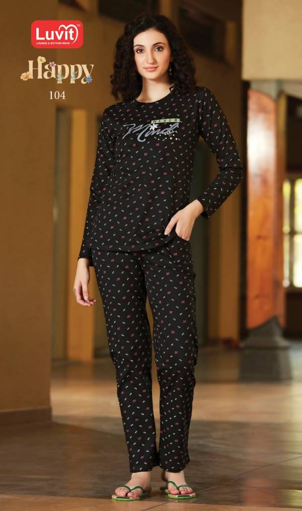 Luvit Happy Fancy Night Wear Pure Sinker Night Suits Collection