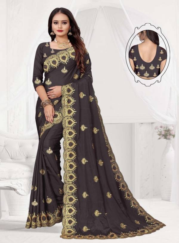Ronisha Adia Fancy Festive Wear Silk Embroidered Latest Saree Collection