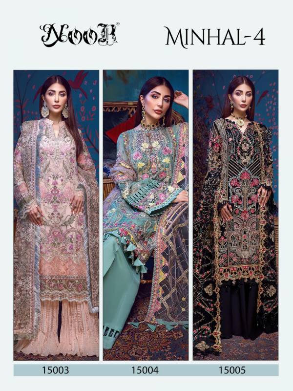 Noor Minhal 4 Heavy Festive Wear Georgette Latest Pakistani Salwar Kameez Collection